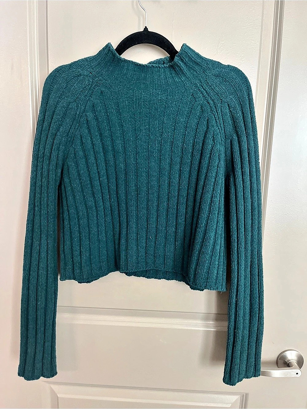 Ribbed Mock Neck Sweater